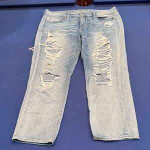American Eagle Tomgirl Distressed Jeans
